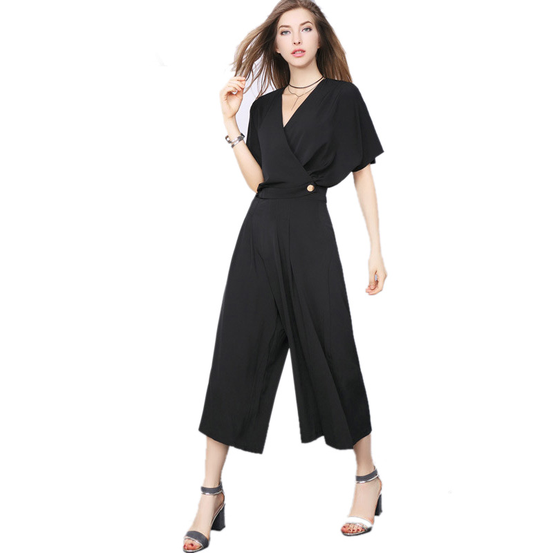 ZARA KARA 时尚裤装套装两件套宽松显瘦V领上衣九分阔腿裤女2018春装新款