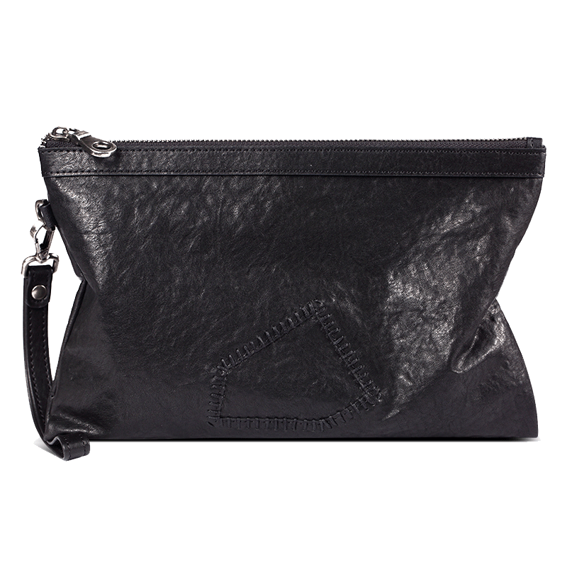 帕宾手包男真皮手抓包头层牛皮软皮英伦信封包手腕包时尚潮大容量