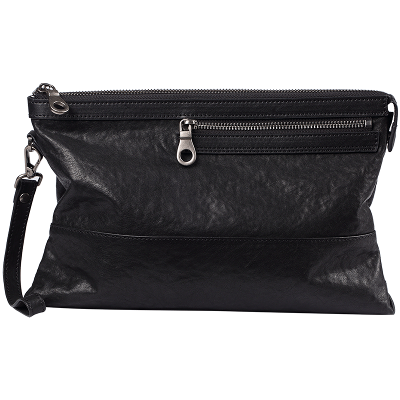 帕宾pabin手包男士手拿包男韩版潮真皮休闲大容量2017新款时尚信封包男牛皮