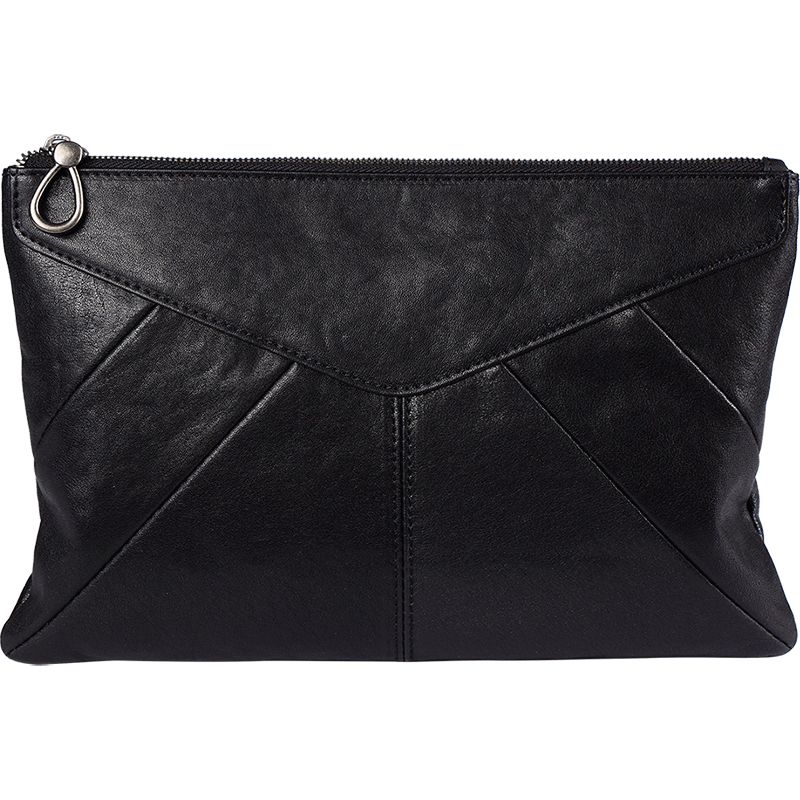 帕宾pabin手包男真皮软皮大容量羊皮新款休闲手抓包信封包男手拿复古潮