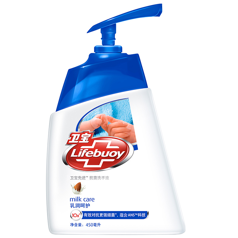 Lifebuoy/卫宝 先进抗菌洗手液-乳润呵护450ml