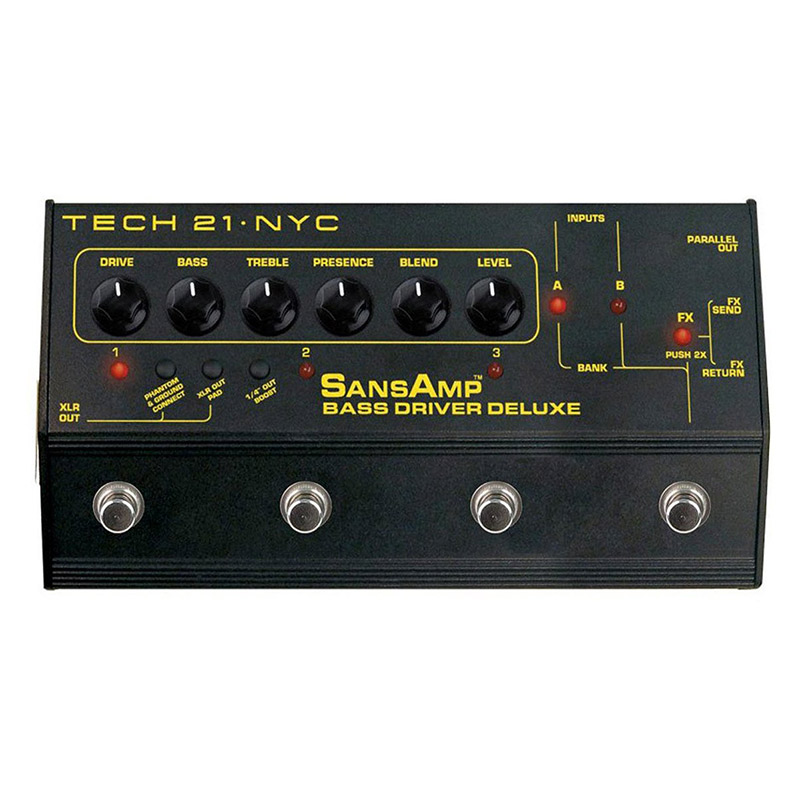 正品Tech21 SansAmp Bass Driver Deluxe贝斯前级过载单块效果器