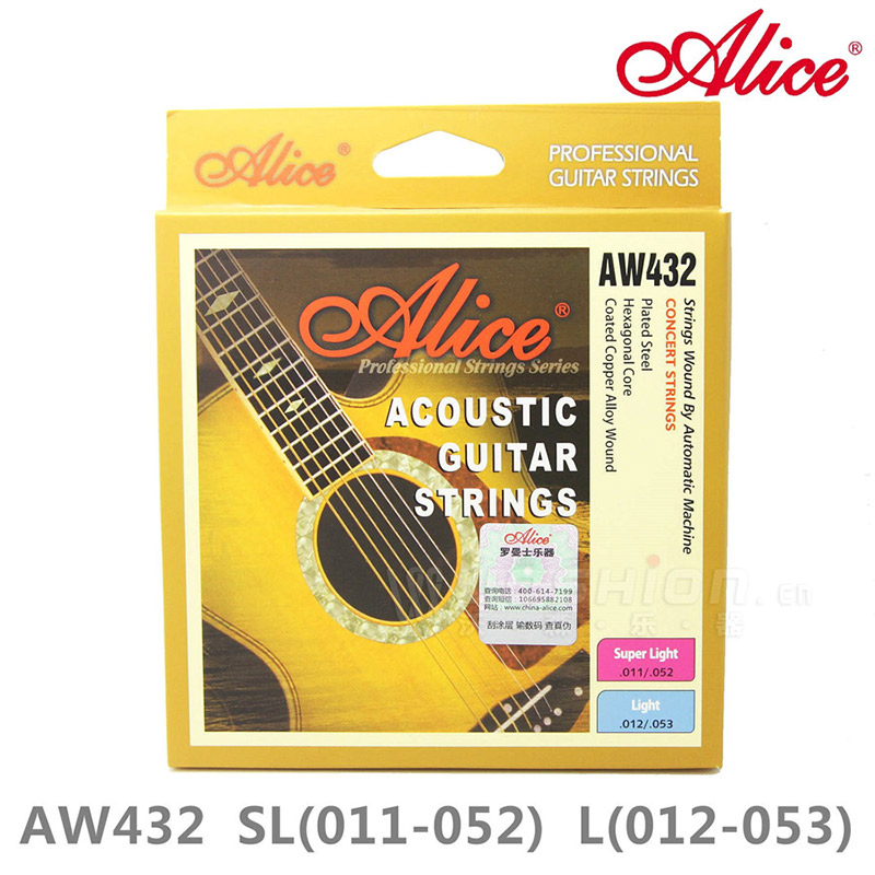 沃森Alice AW432 L-012 SL-011民谣吉他弦 木吉他弦 吉他琴弦套弦