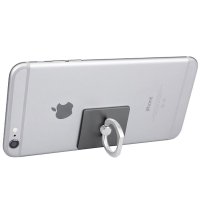 iPhone6指环支架创意iring苹果手机平板卡扣式通用卡通金属 神秘黑