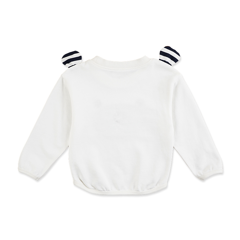 婴姿坊2017春装新品童装男女童圆领休闲T恤可爱宝宝长袖打底衫