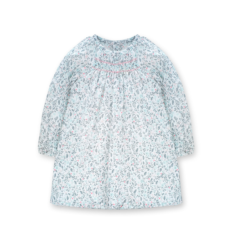 女童春季新品中小儿童灯笼袖上衣儿童长袖T袖1-5岁80-120cm