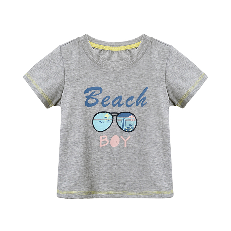 男童夏季圆领休闲舒适可爱印花运动款T恤1-5岁 73-120码