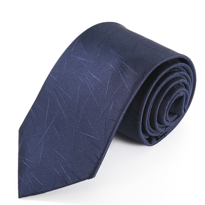 领带 培罗蒙正装衬衫领带男士上班领带不规则条纹蓝色领带商务休闲领带ELD7110