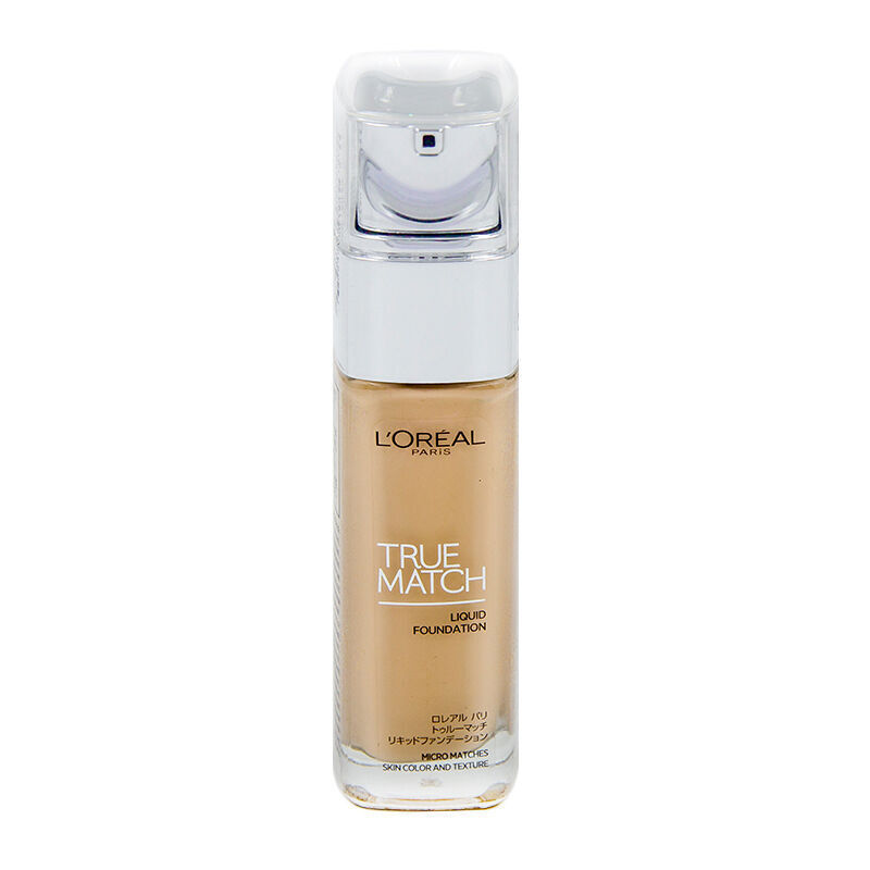 L'OREAL 欧莱雅 绝配无暇粉底液30ml 保湿控油 遮瑕亮肤 裸色系F2浅杏色 适用各种肤质 法国进口