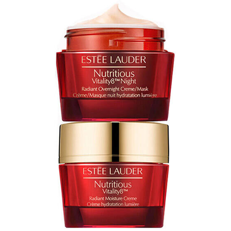 Estee Lauder雅诗兰黛红石榴系列 保湿补水 女日霜50ml+晚霜50ml 美国进口