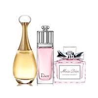 Dior 迪奥香水Q版三件套女士香水淡香水( 真我+粉红魅惑+花漾甜心)*5ml 法国进口