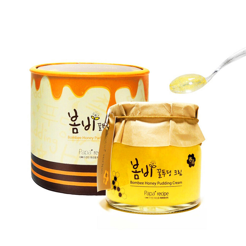 papa recipe春雨免洗蜂蜜果冻布丁果冻睡眠面膜面霜135ml保湿补水滋润提拉紧致敏感肌可用 韩国原装进口