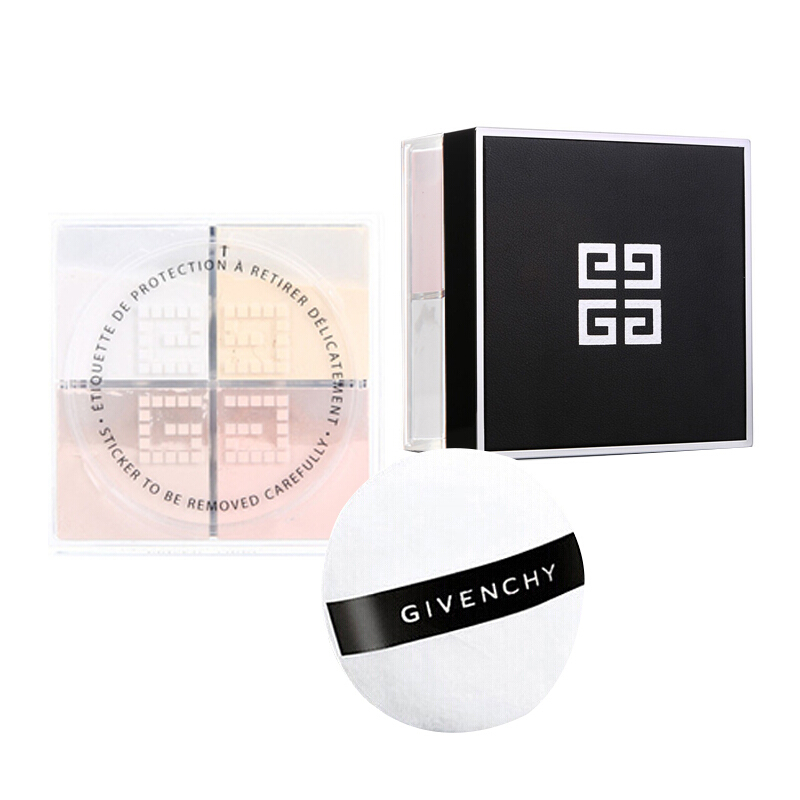 GIVENCHY纪梵希轻盈无痕四色散粉四宫格幻彩密粉粉饼定妆控油遮瑕 07#粉嫩-珠光 法国原装进口