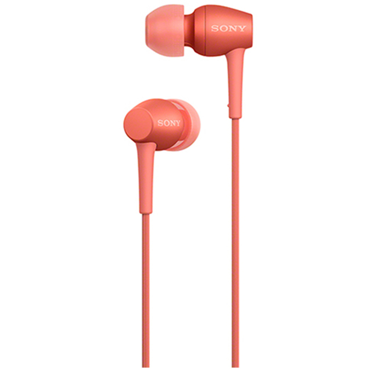 索尼（SONY）立体声耳机IER-H500A（暮光红色）有线控 防缠绕耳机线