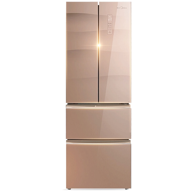 【Midea】美的冰箱 多门冰箱无霜风冷 320升变频节能 智能操控 净味家用对开门冰箱 BCD-320WGPZM玫瑰金