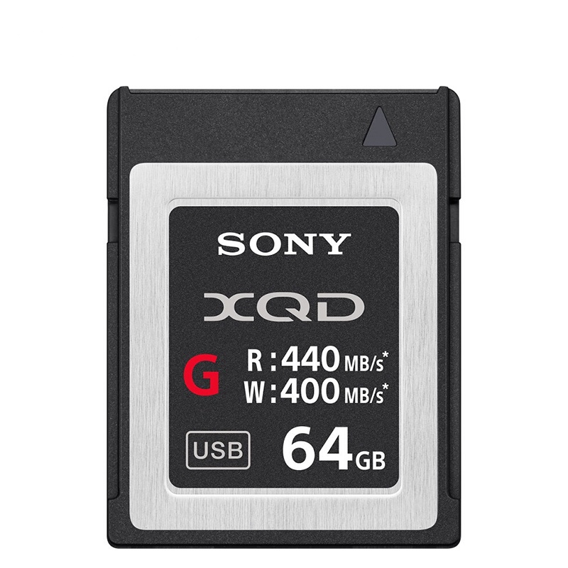 索尼（SONY）超高速XQD卡G系列 专业摄像机存储卡 内存卡 64G QD-G64E 440MB/s