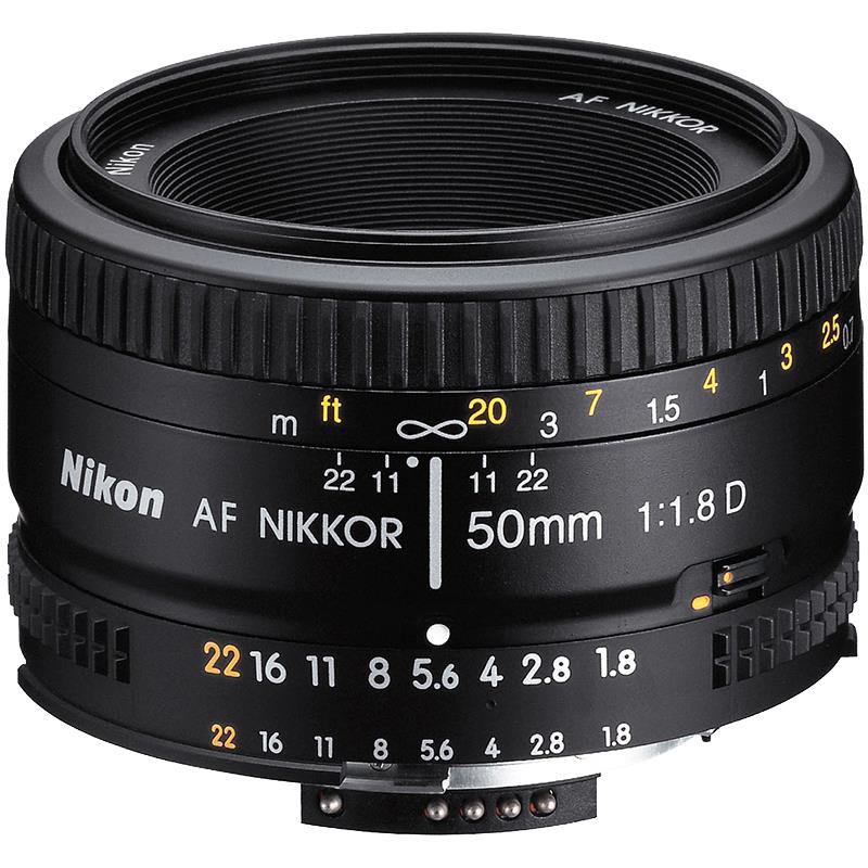 尼康(Nikon)镜头 AF 50mm f/1.8D 标准人像定焦镜头 小痰盂 数码单反相机镜头