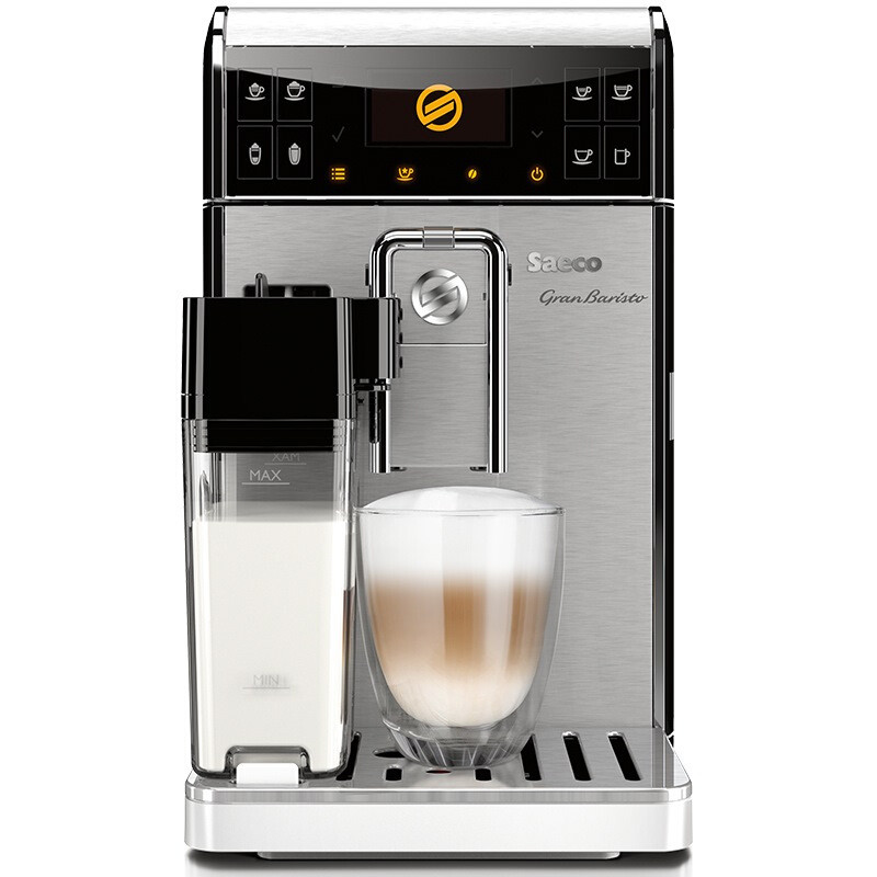 飞利浦（PHILIPS）HD8966/05 Saeco全自动浓缩咖啡机家用 意式 欧洲原装进口 一键式储奶容器
