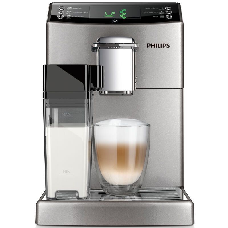 飞利浦/（PHILIPS）家用全自动浓缩咖啡机 HD8847/17 （银色） 美式意式 双面享受