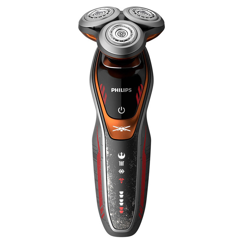 飞利浦（PHILIPS） 电动剃须刀SW6700 干湿两用可旋转刮胡刀 充电式三刀头全身水 星球大战系列 天行者版