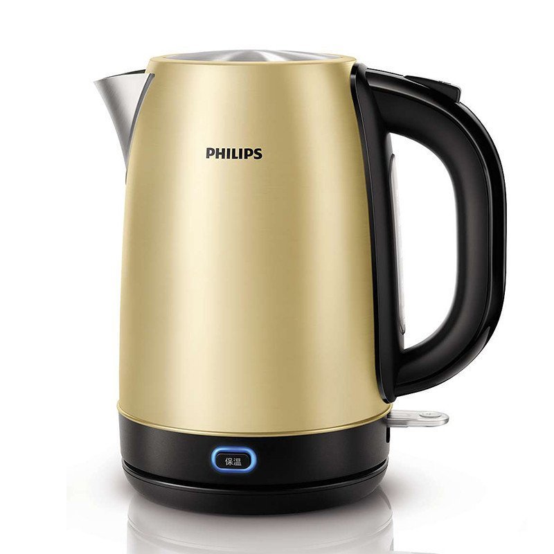 飞利浦(Philips)电水壶 HD9330/50 食品级304不锈钢保温1.7L大容量（土豪金）