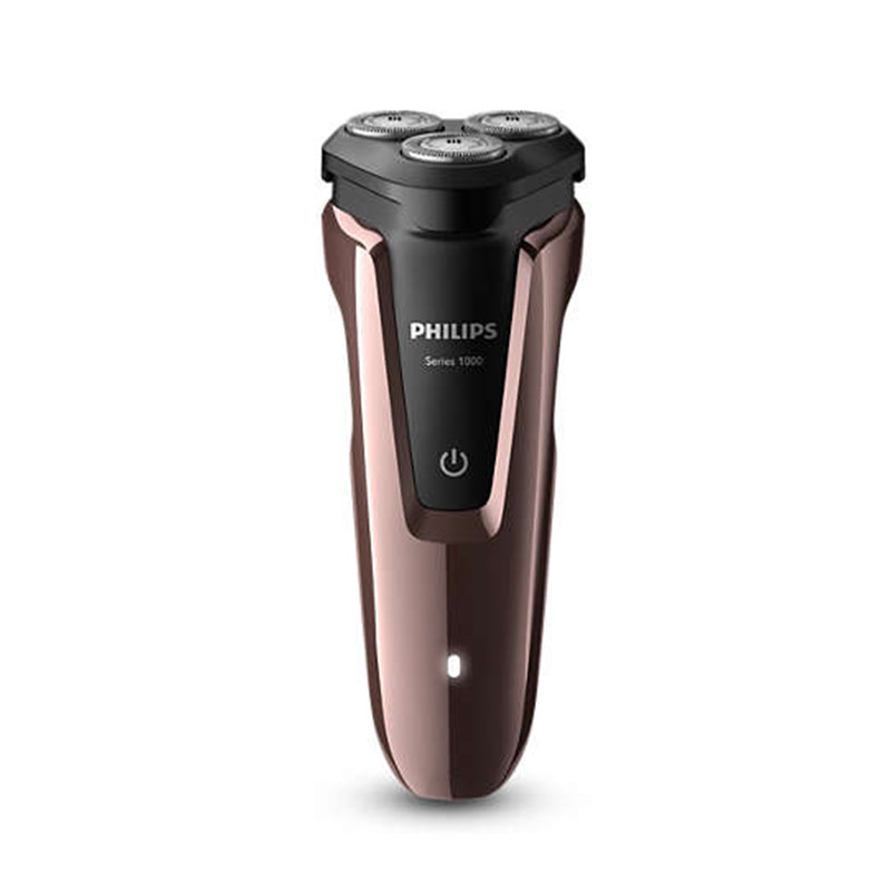 飞利浦（PHILIPS） 电动剃须刀 S1060 干湿两用三刀头全身水洗 充电旋转式刮胡刀 绅士棕
