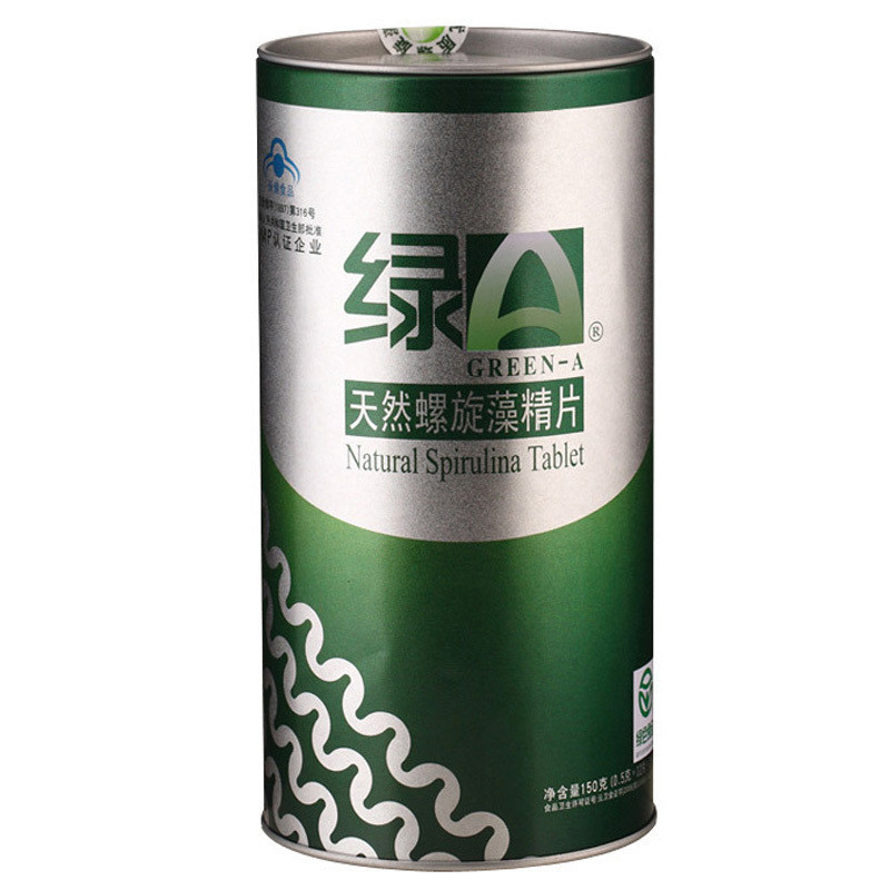 绿A 天然螺旋藻精片 150克(0.5g*6片*50袋)*2罐 免疫调节 抗疲劳