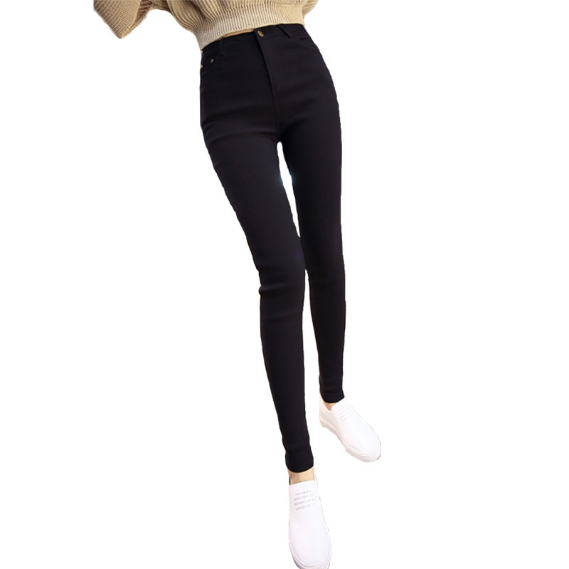 女士打底裤女外穿黑色休闲裤弹力裤子2020新款高腰修身显瘦女裤小脚裤子