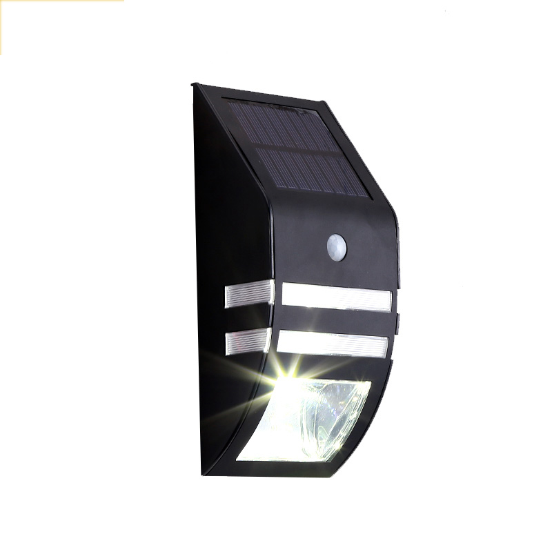 朗吉蒂 室外太阳能壁灯家用太阳能人体感应壁灯led庭院路灯户外感应夜灯