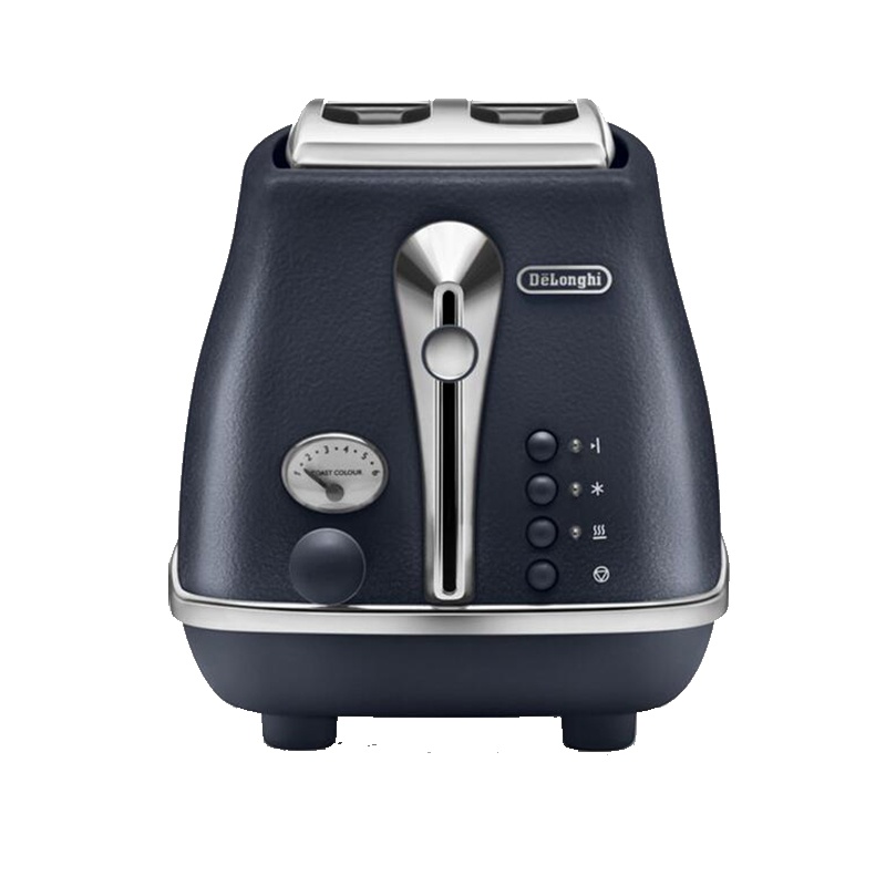 Delonghi/德龙 CTOE2003 多士炉 早餐烤面包机 金属机身 吐司三明治机 防尘盖设计 深海之蓝