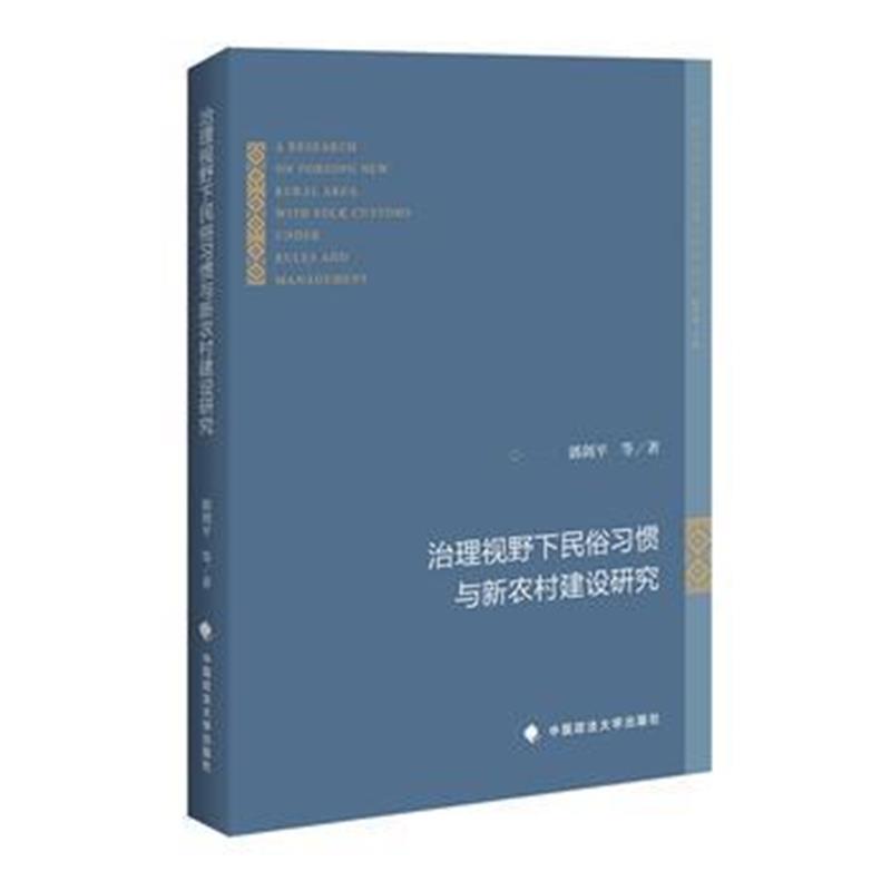 全新正版 治理视野下民俗习惯与新农村建设研究