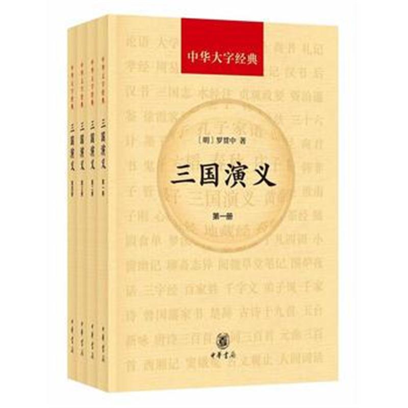 全新正版 三国演义(共4册 中华大字经典)
