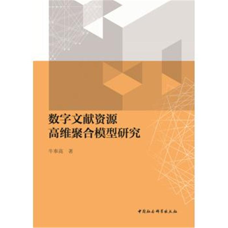 全新正版 数字文献资源高维聚合模型研究