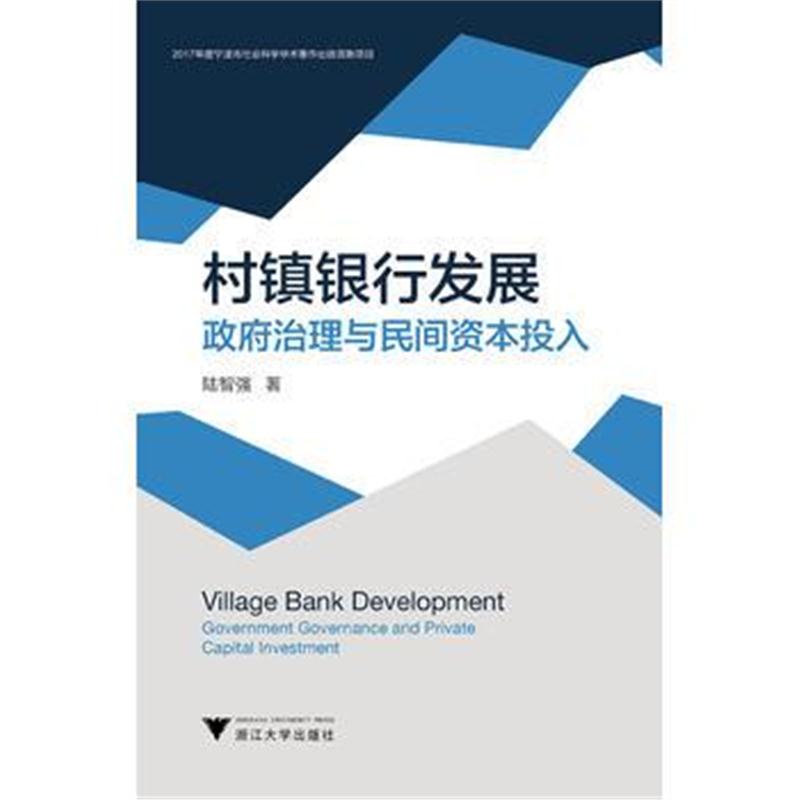 全新正版 村镇银行发展：治理与民间资本投入
