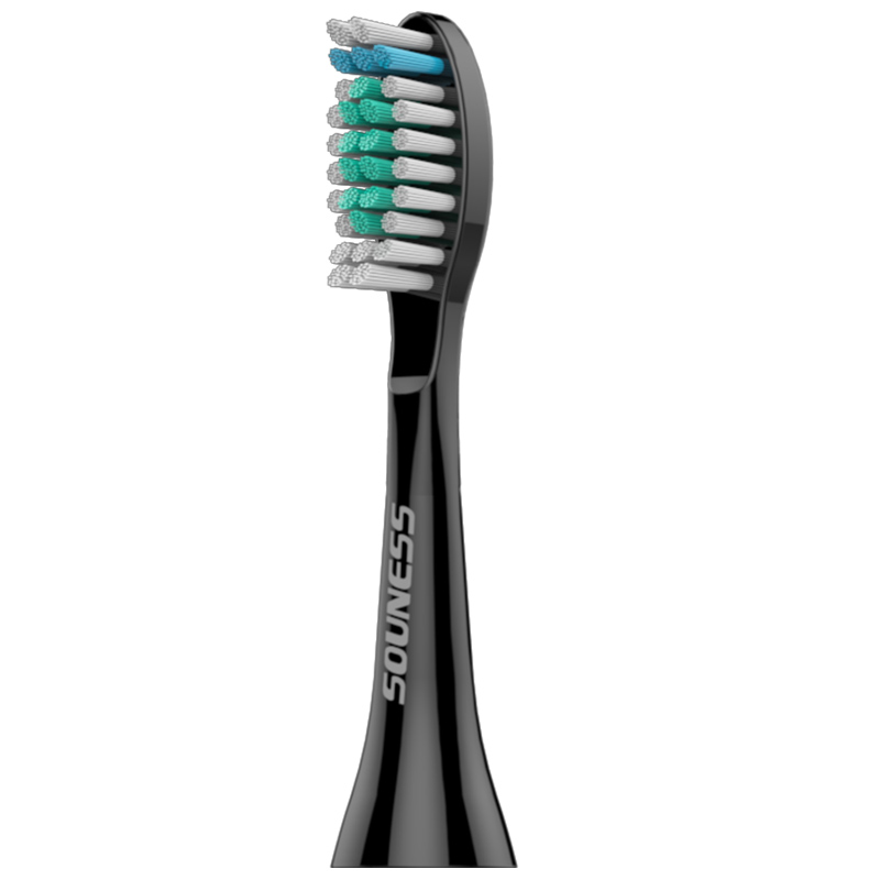索纳斯(SOUNESS)电动牙刷头SN601智能充电式声波震动成人牙刷头 男女自动牙刷头 象牙白*2