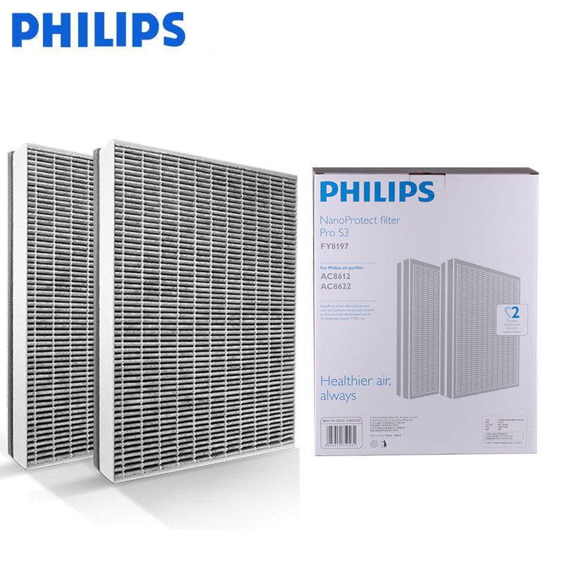 飞利浦(PHILIPS)纳米级劲护滤网滤芯 FY8197/00适用于空气净化器AC8688/AC8622/AC8612