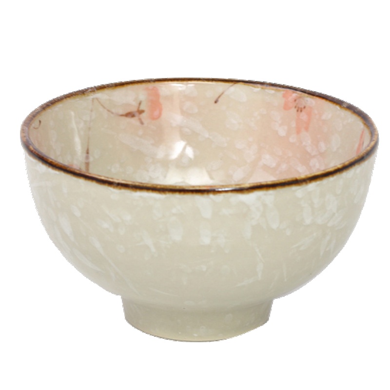 瓷物语陶瓷餐具粉色樱花汤盘碗勺子酱料碟套装双耳长鱼盘7.7英寸汤碗