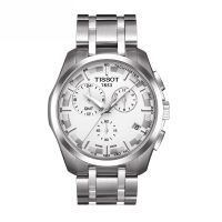 天梭(TISSOT)酷图系列金属钢带三眼计时男士钢带石英手表T035.439.11.031.00