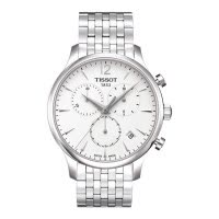 天梭(TISSOT)俊雅系列三眼计时石英男士金属钢带手表男表T063.617.11.037.00