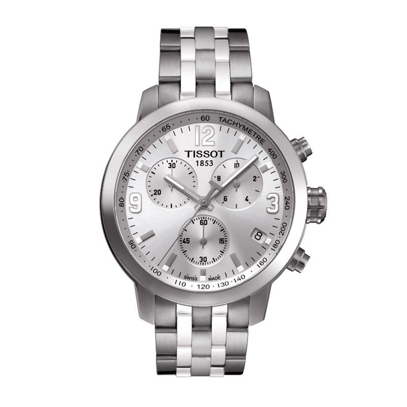 天梭(TISSOT)骏驰系列三眼计时石英男表T055.417.11.017.00