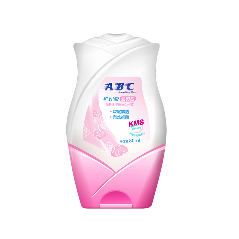 ABC女性护理洗液卫生护理KMS护理配方80ml清洁淡化异味