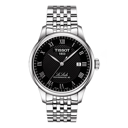 天梭力洛克系列自动机械男表黑色T41.1.483.53