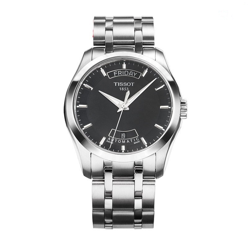 天梭(TISSOT)手表 库图系列机械情侣表T035.207.11.051.00/T035.407.11.051.00