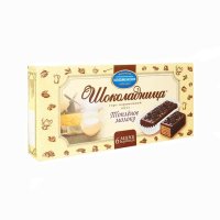 俄罗斯原装进口糖果女孩巧克力牛奶威化饼干180克休闲进口零食饼干