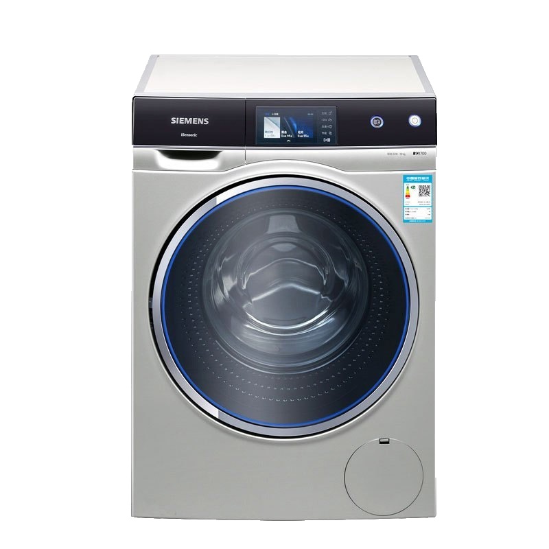 西门子（SIEMENS)XQG100-WM14U8690W 10公斤 变频全彩触摸屏 家居互联 滚筒洗衣机（锻光银）