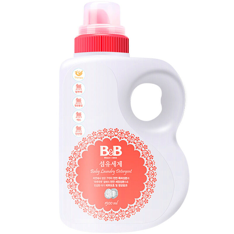 保宁洗衣液瓶装1500ml 婴儿宝宝衣物洗衣液 香草香型 BY04-06