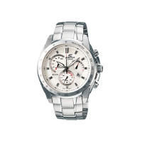 Casio/卡西欧手表运动时尚金属表带计时三眼防水石英男士表男表 EF-521BK-1A