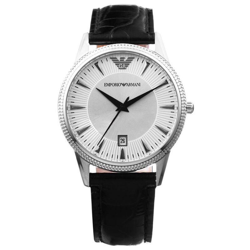 EMPORIO ARMANI 阿玛尼手表 休闲时尚钢带圆盘日历石英表 情侣 男表 女表 AR2442系列