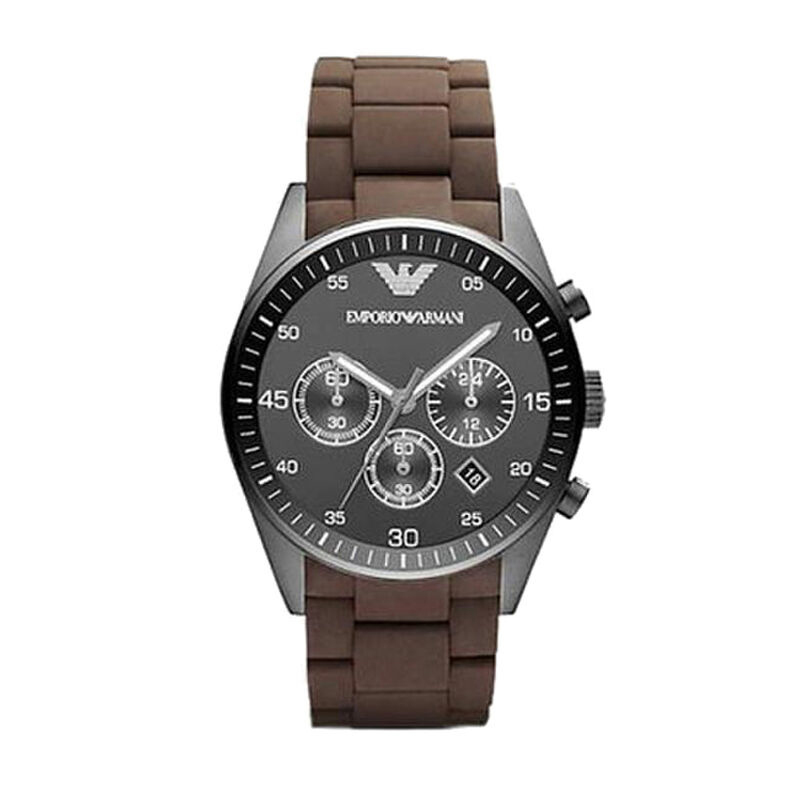 阿玛尼(EMPORIO ARMANI)手表 运动时尚欧美品牌金属表带男士石英表AR5990