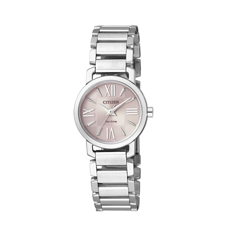 西铁城(CITIZEN)手表休闲时尚光金属表带动能机械女士腕表EP5880-58X